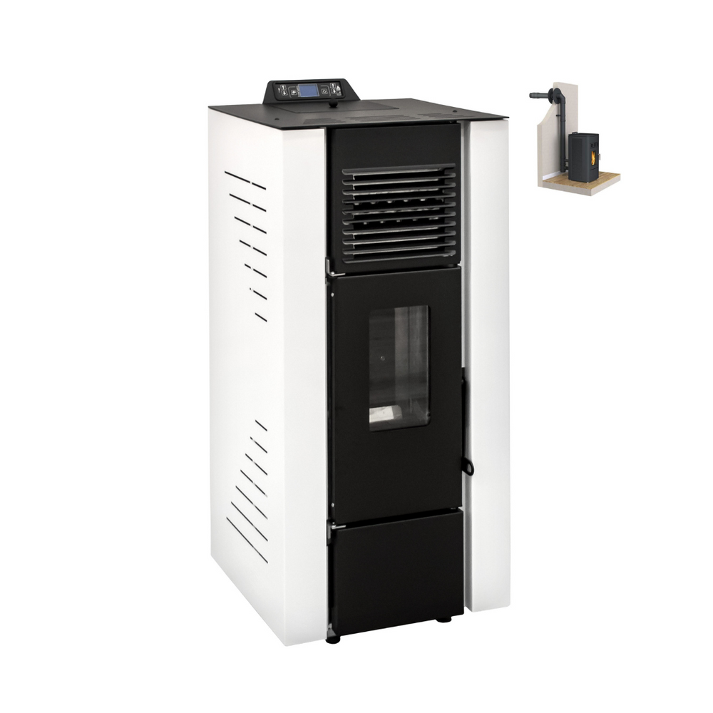 Canada 12 Kw Étanche Canalisable - PACK POÊLE + CONDUIT VENTOUSE