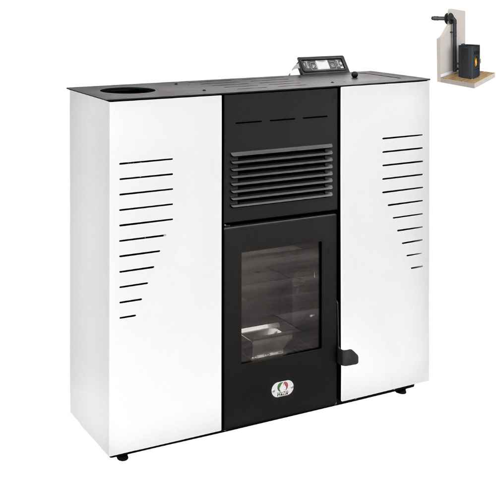Marmolada Étanche 11 Kw Extra Plat - PACK POÊLE + CONDUIT VENTOUSE