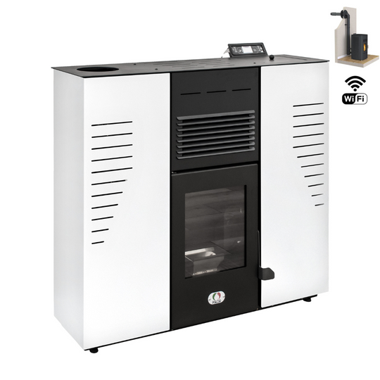 Marmolada Étanche 11 Kw Extra Plat - PACK POÊLE + CONDUIT VENTOUSE + WI FI