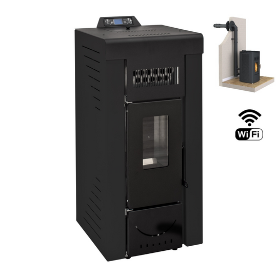 Niagara XL 12 kw Étanche - PACK POÊLE + CONDUIT VENTOUSE + WIFI